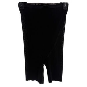 Spanx Black High Waist Haute Contour Shorts Women’s Size L Shapewear Slimming